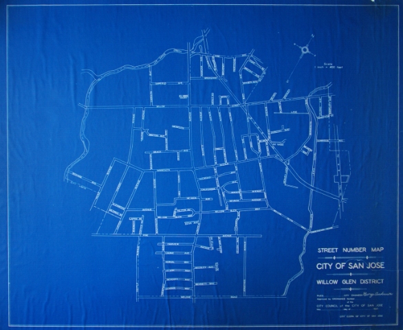 Map of Willow Glen 1937